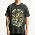 Vintage Bass Hunter Cowboy Bass Fishing Angler Graphic Shirt