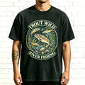 Trout Wild River Fishing Vintage Rainbow Trout Graphic T-Shirt
